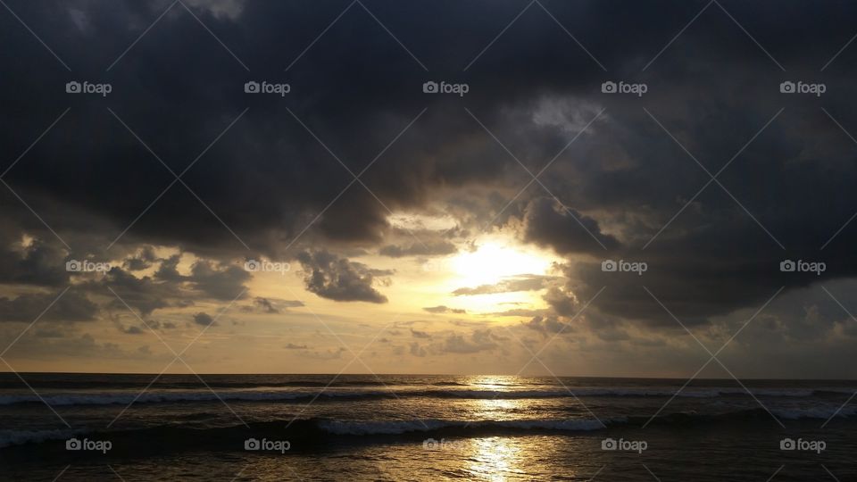 Behind the sun set....