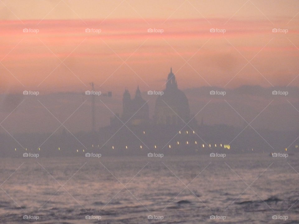 sunset in Venice