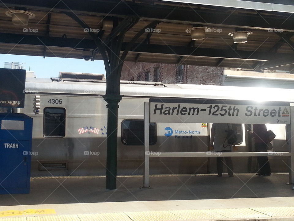 Harlem 125. train station in New York