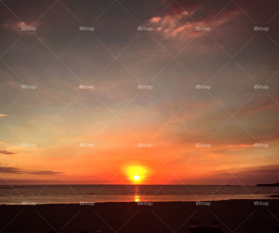 Sunset on the Western Cape of Australia (Cape York).