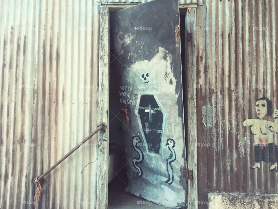 Abandon door // Walburg, Tx