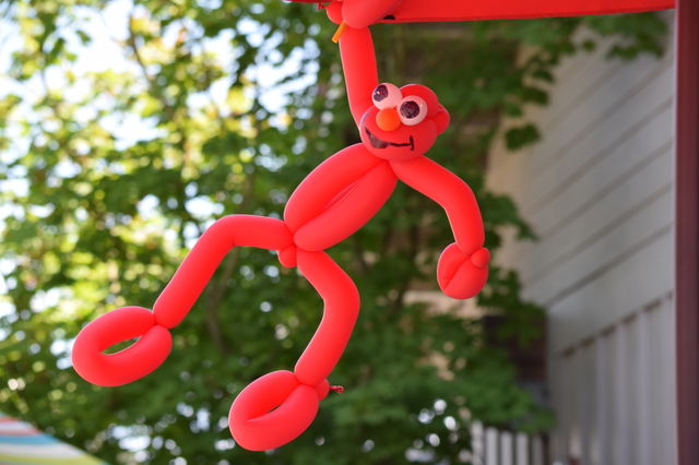 Monkey-shaped balloons