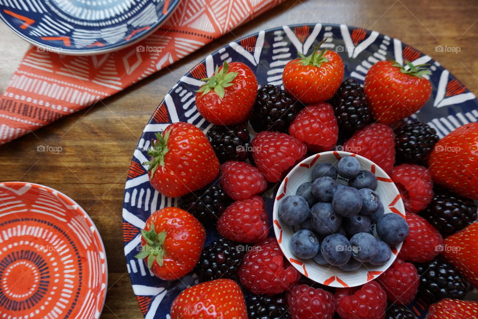 Strawberries On A Plate