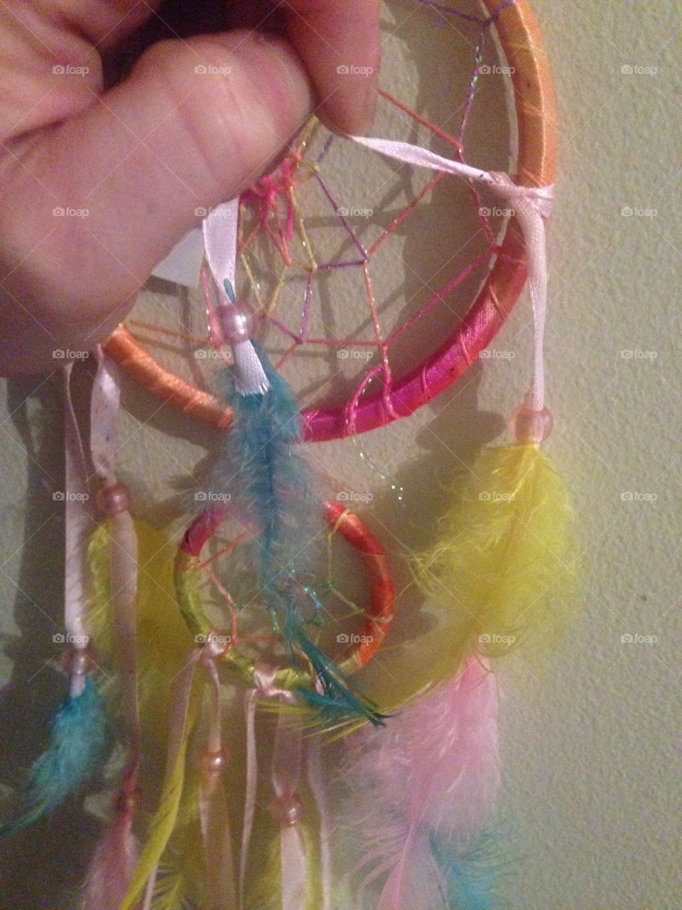 Making art (dreamcatcher) 