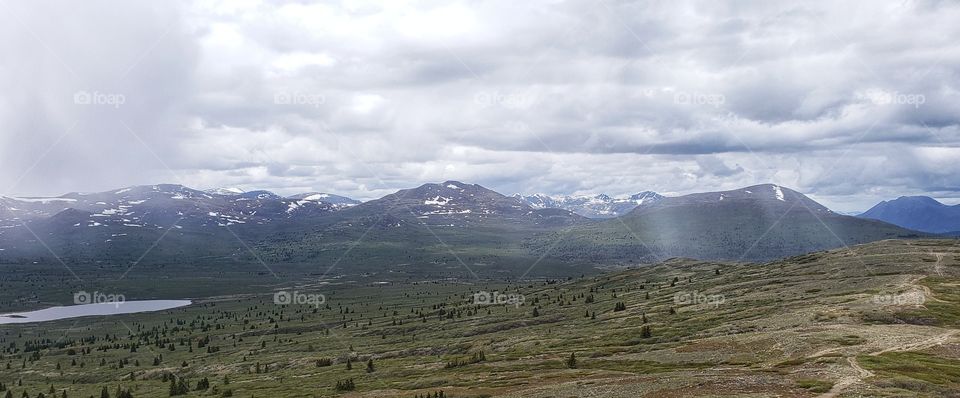 Rainstorms in the high Alpine
