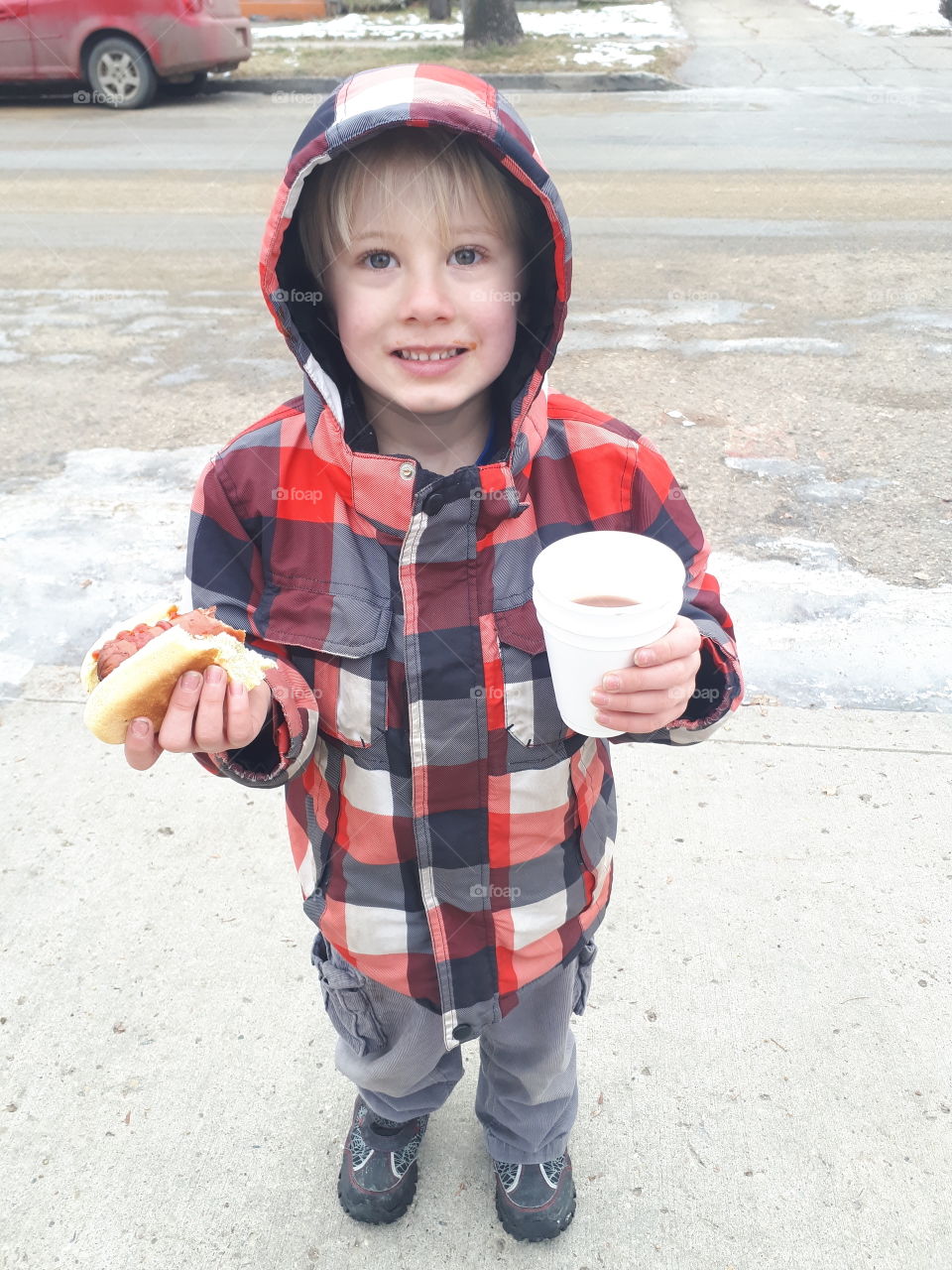 Winter Festival, hot dogs and hot chocolate!