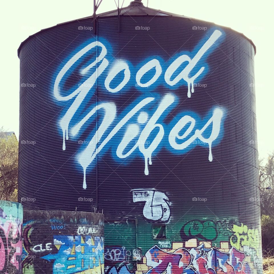 Good vibes all around, street art