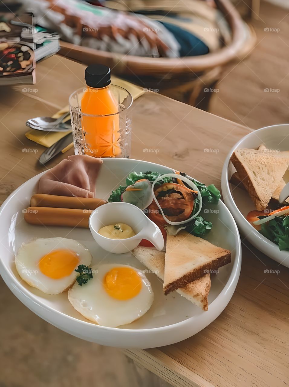 American breakfast full set