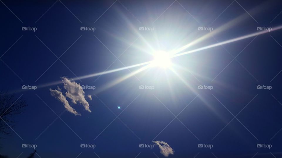 Sun shining in Michigan.  Mother Nature has an abundance of beauty.