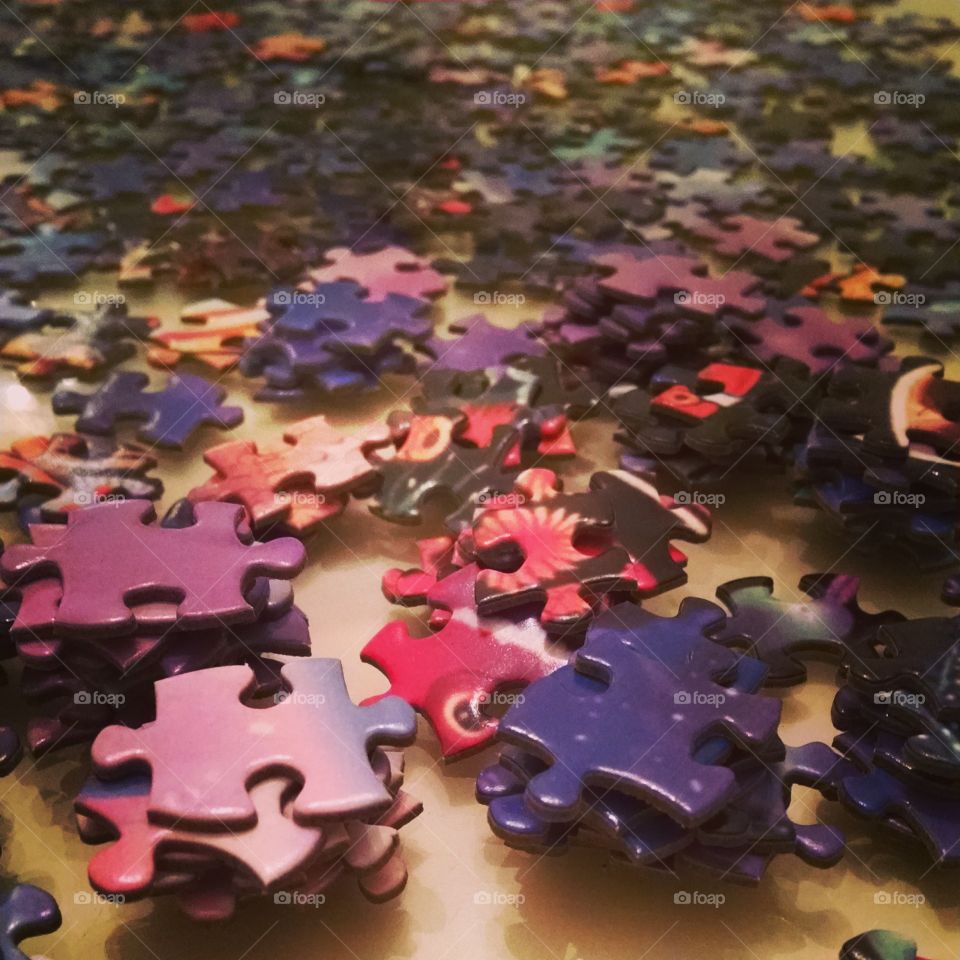 Puzzle Time. 1500 pieces of family  beach time fun.