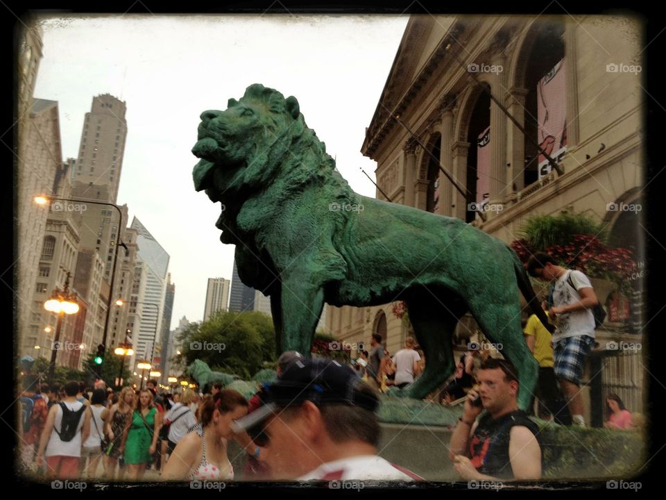 Art Institute Lion Chicago