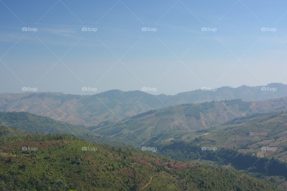 Mountain landscape panorama