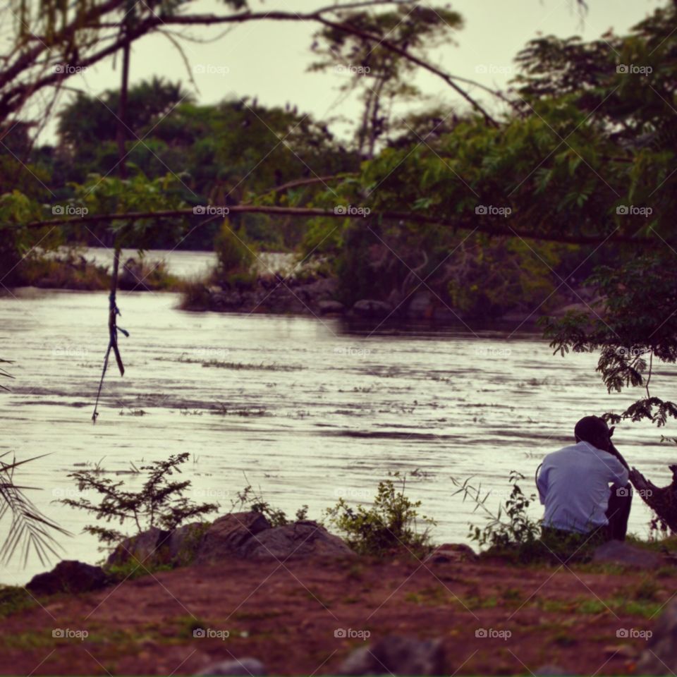 Water, Lake, River, Fisherman, Dawn