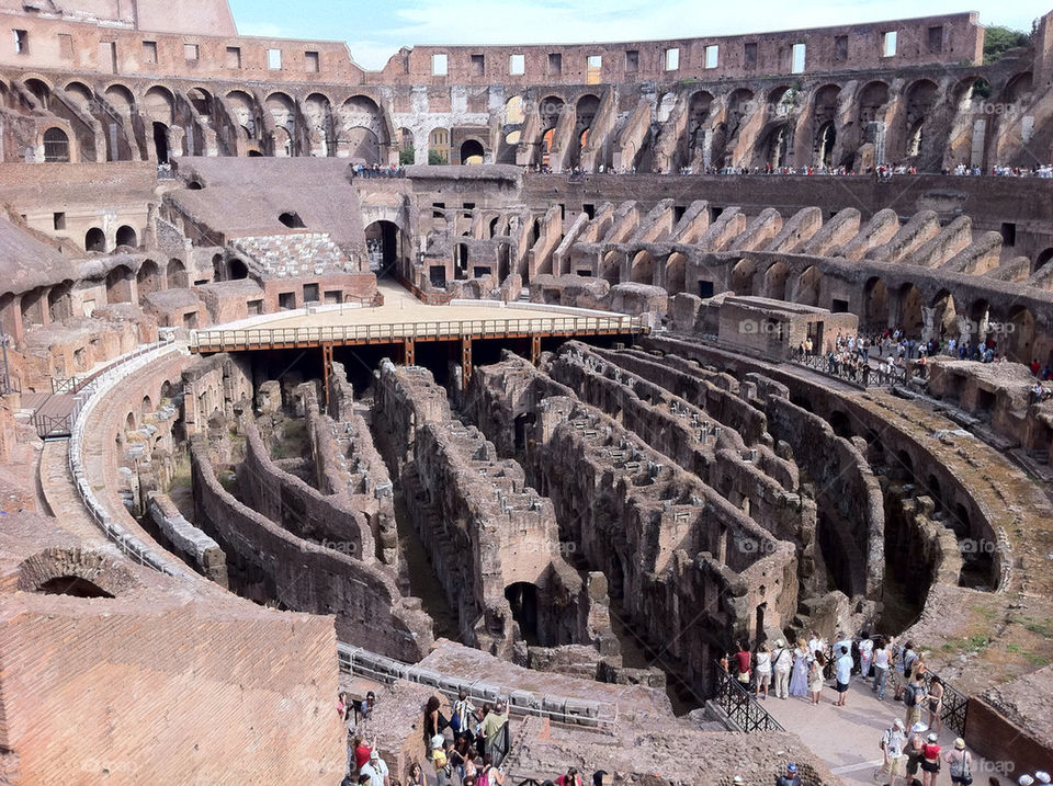italy rome monument colosseum by drkaltsas