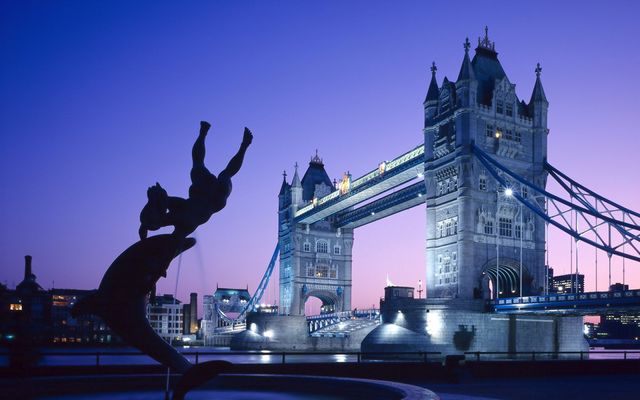 Bridge at night, London, UK