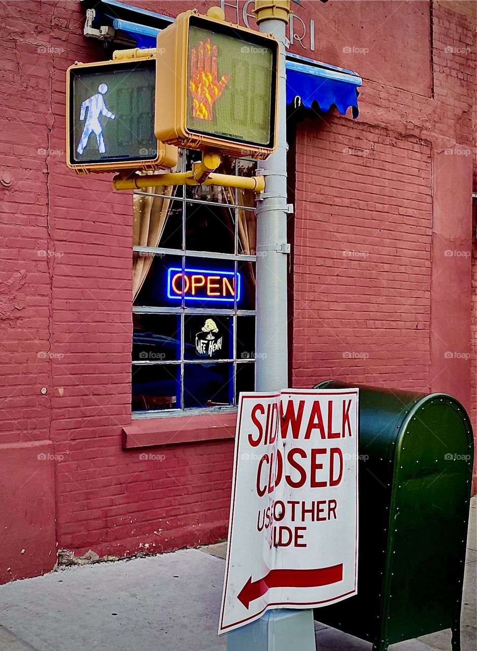 Another view of the whimsical street corner on “Vernon Jackson Ave” in Long Island City, Queens near “Newtown Creek”, an inlet of the “Atlantic Ocean”. 2022. Hypnotic Productions