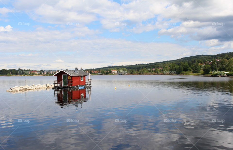 Siljan, lake in Sweden.