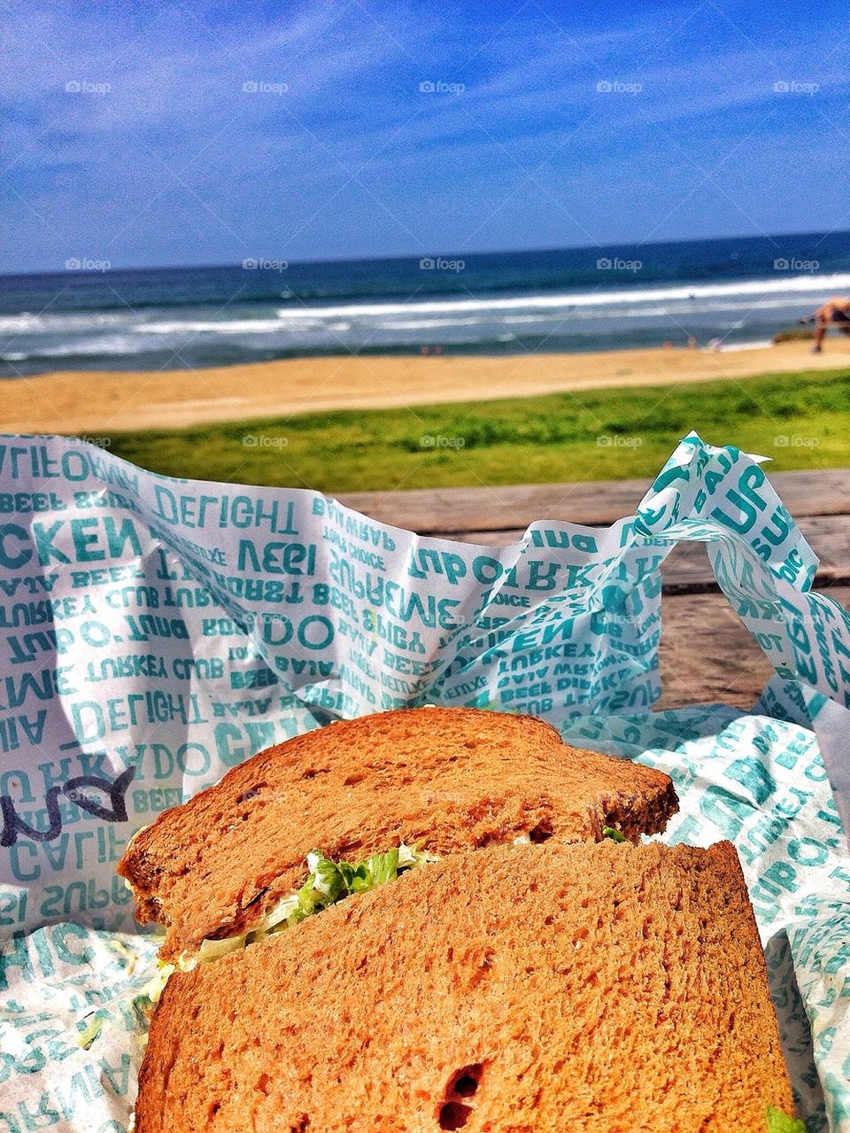 Sandwich on the sand