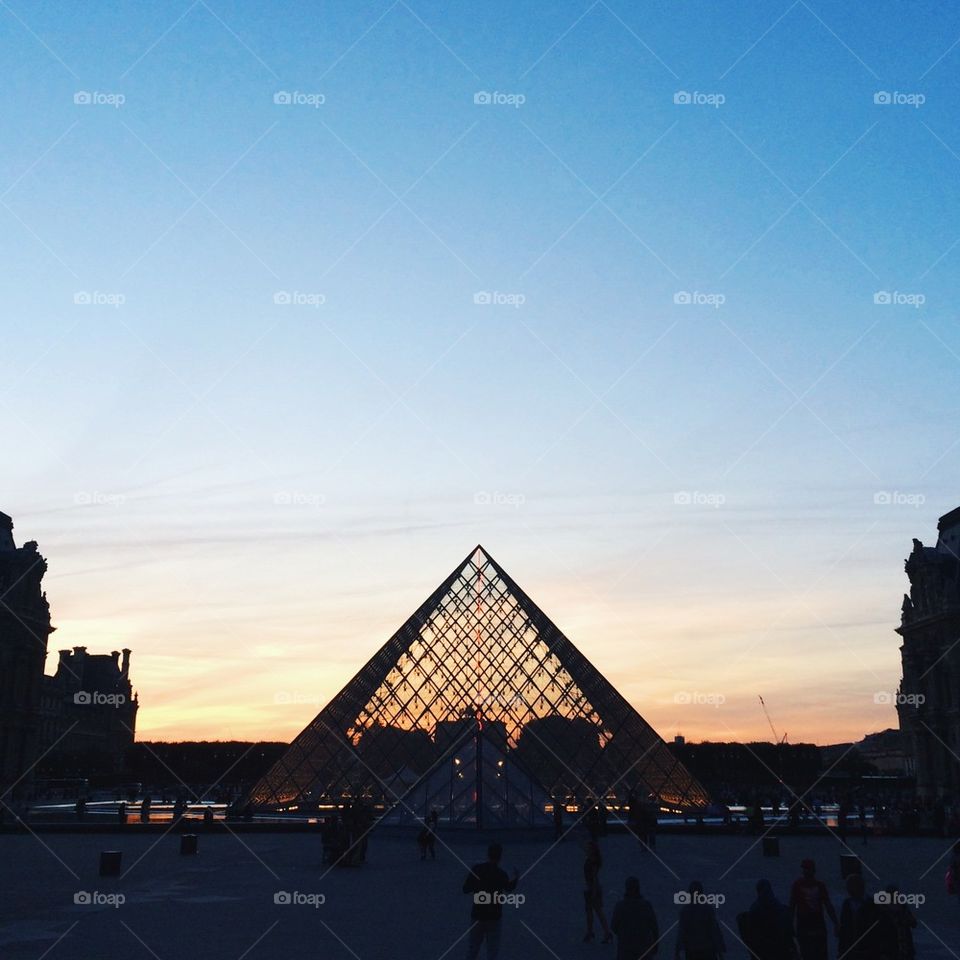 Sunset at the Louvre