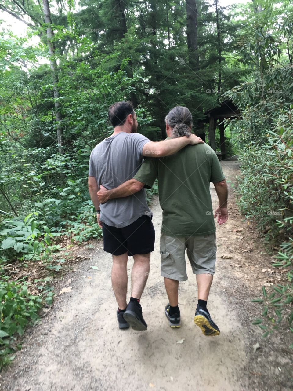 Snapped this photo when all of my extended family was vacationing in NC. We don't see each other that often, but when we do we love deeply. My brother and my dad..