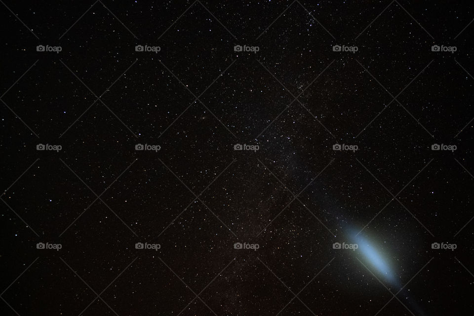 Searching your star in the sky at Egypt countryside