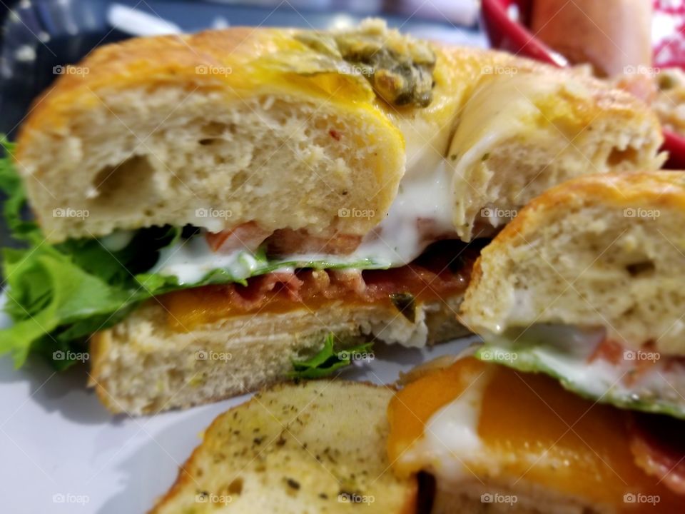 chicken bacon ranch bagel