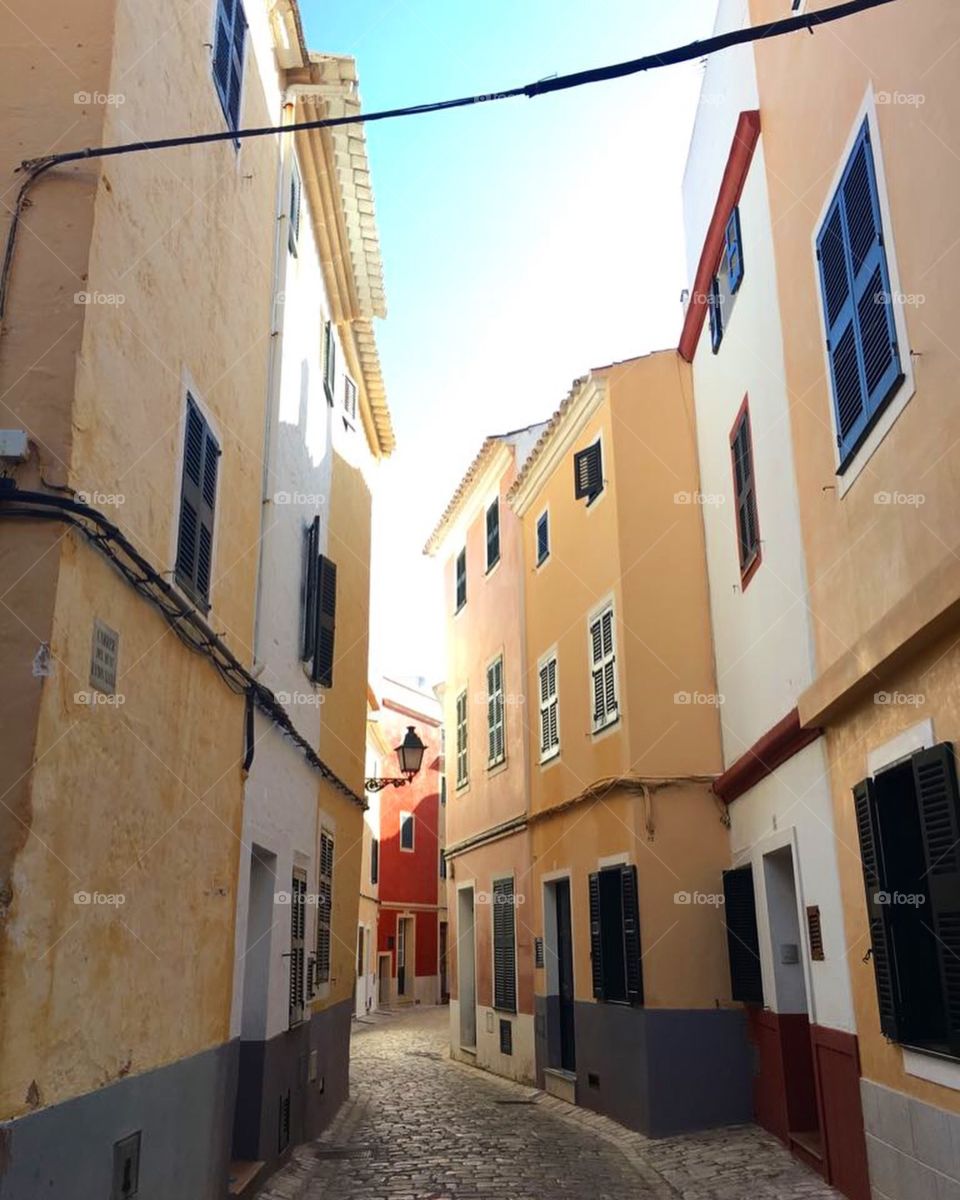 The beautiful streets of Ciutadella.
