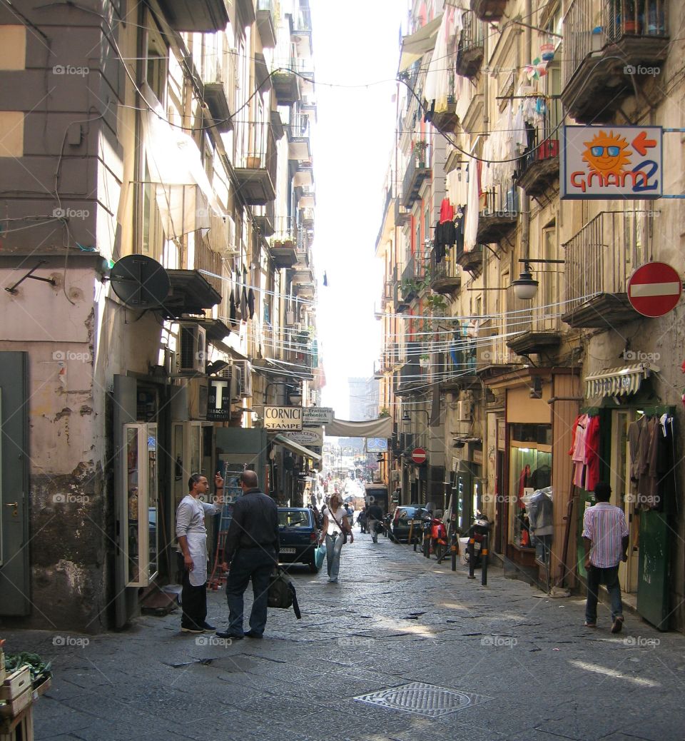 One Way Street. One way shopping street in Istanbul.