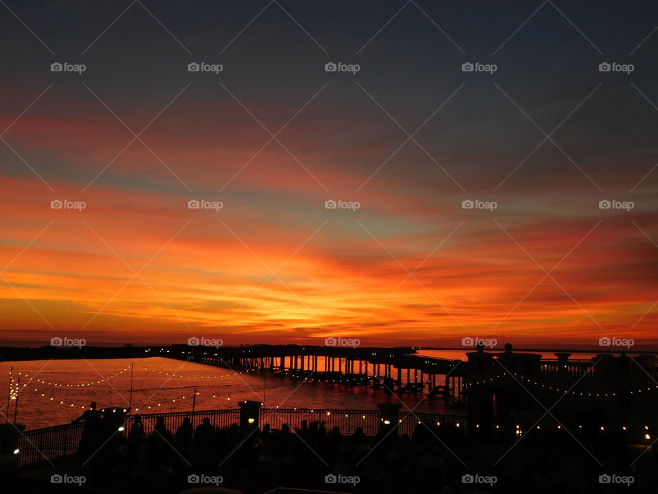 Sunset over the Gulf of Mexico 