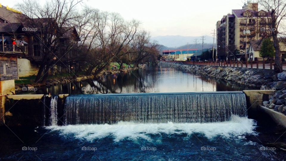 River in Pigeon Forge, Tennessee.