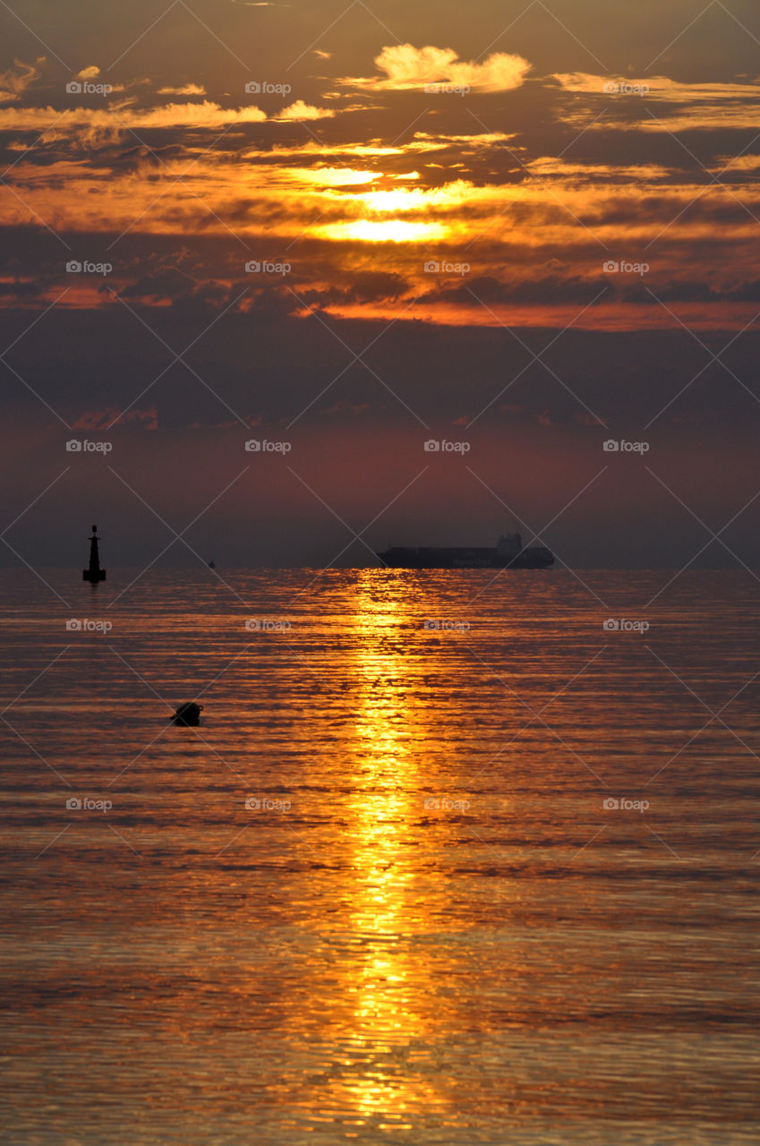 Sunrise over the Baltic Sea 