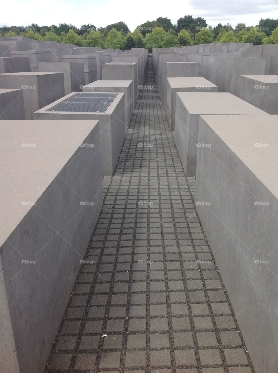 Berlin Holocaust Memorial. Controversial memorial for the victims of the German Holocaust in WWII