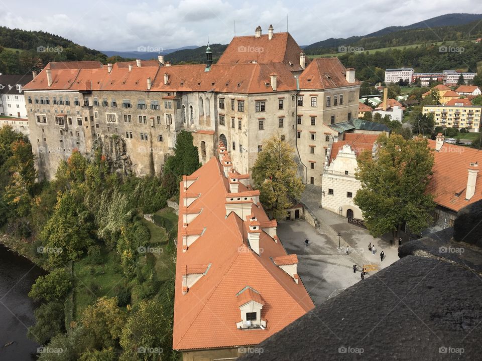 Cesky Krumlov a beautiful medieval village 