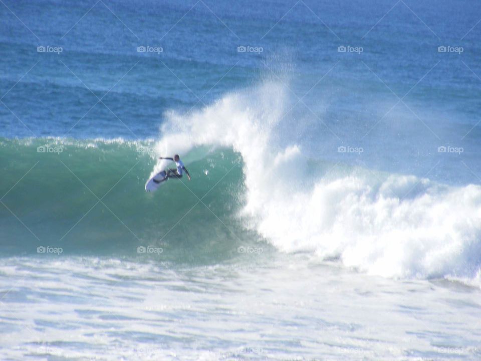 surfer completing his session