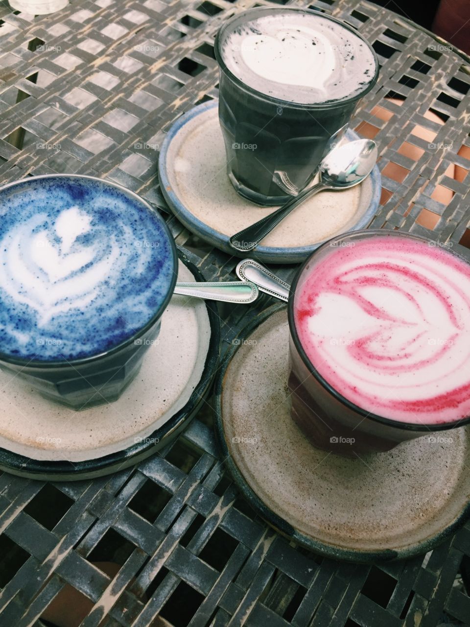 colourful lattes xo