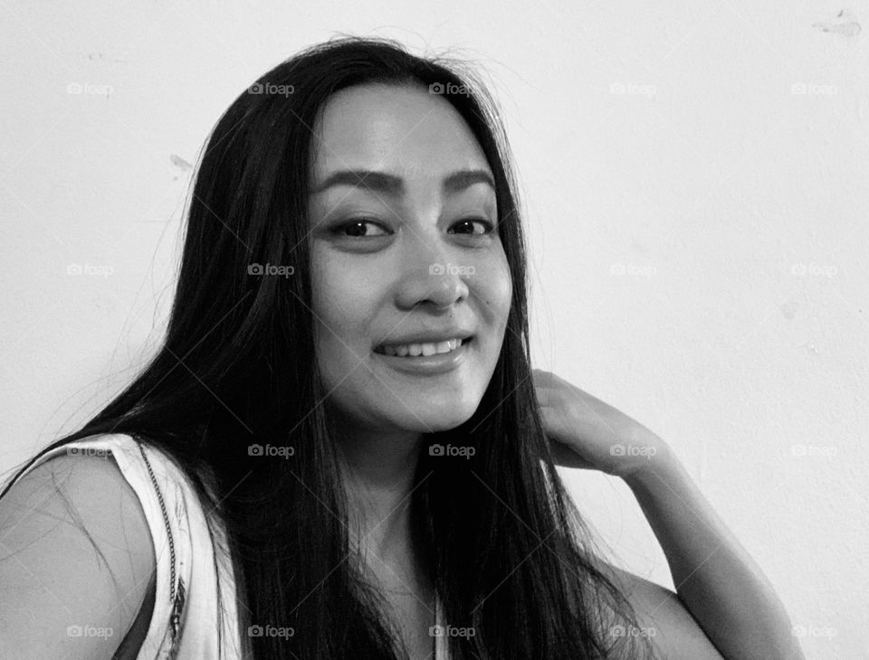 Black and white and Thai smile