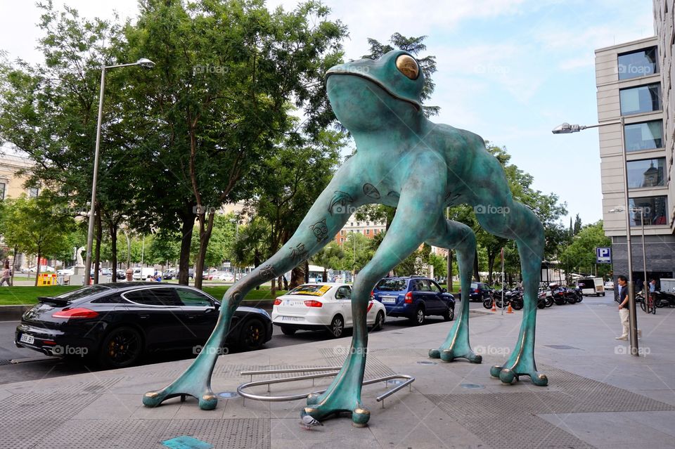 The Rana de la Fortuna (lucky frog) by dEmo, Madrid