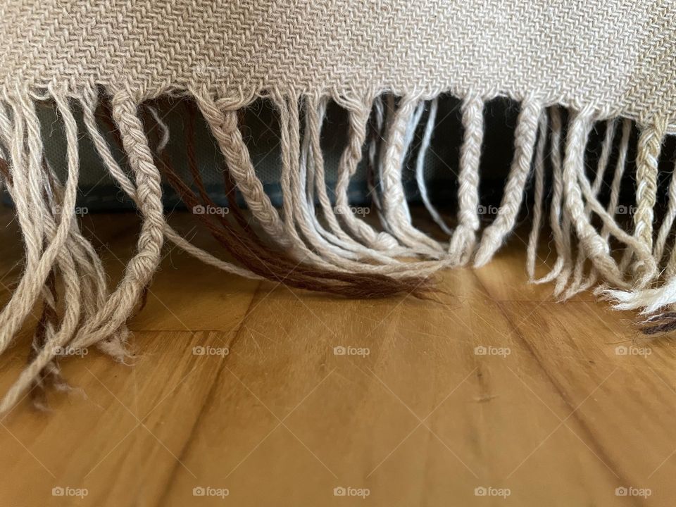 Close up of a woolen blanket