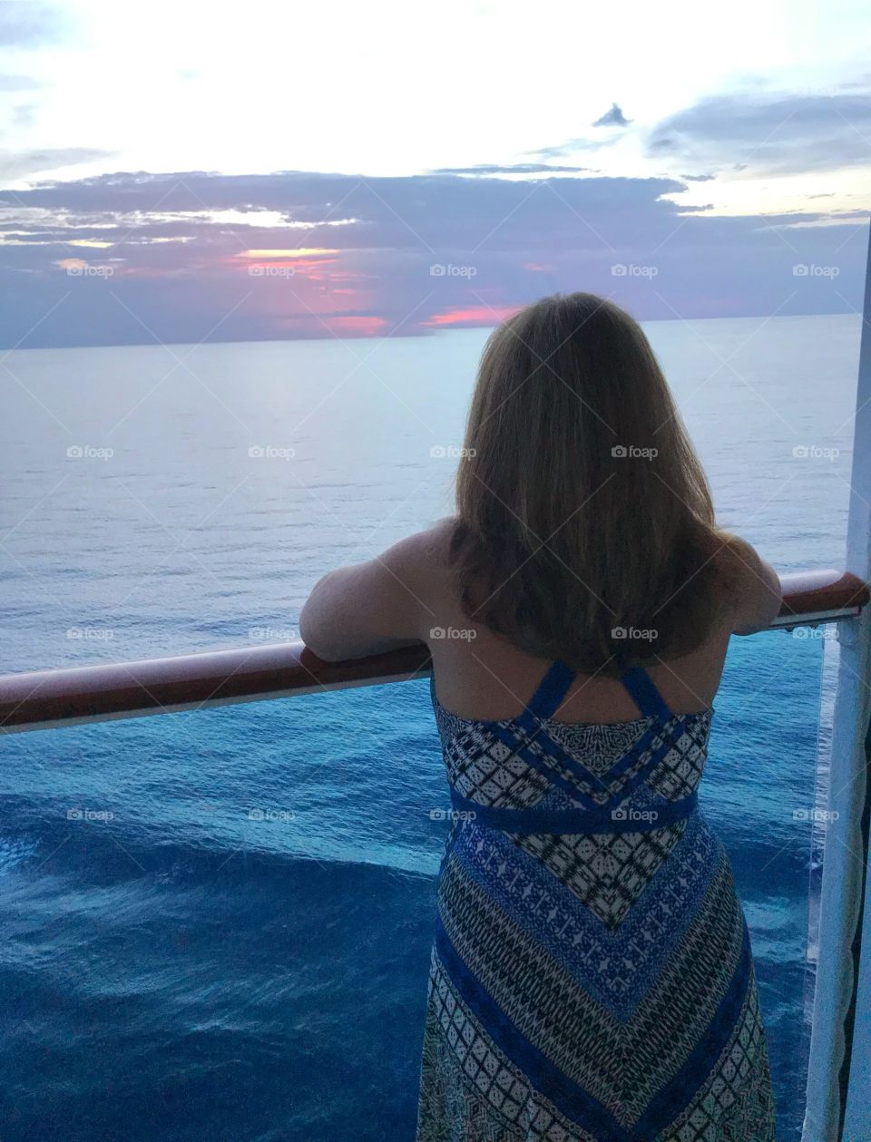Sunset over the Caribbean 