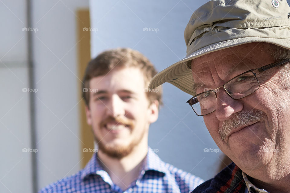 Portrait of senior grandfather