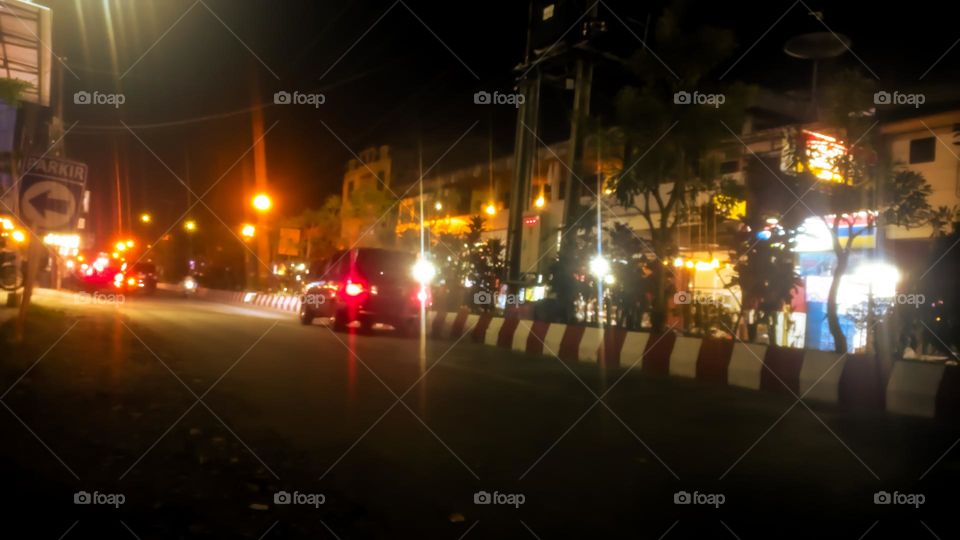 Golden night of Rantepao City, Captured on 24th, October 2023, Rantepao north Toraja, south Sulawesi-Indonesia.