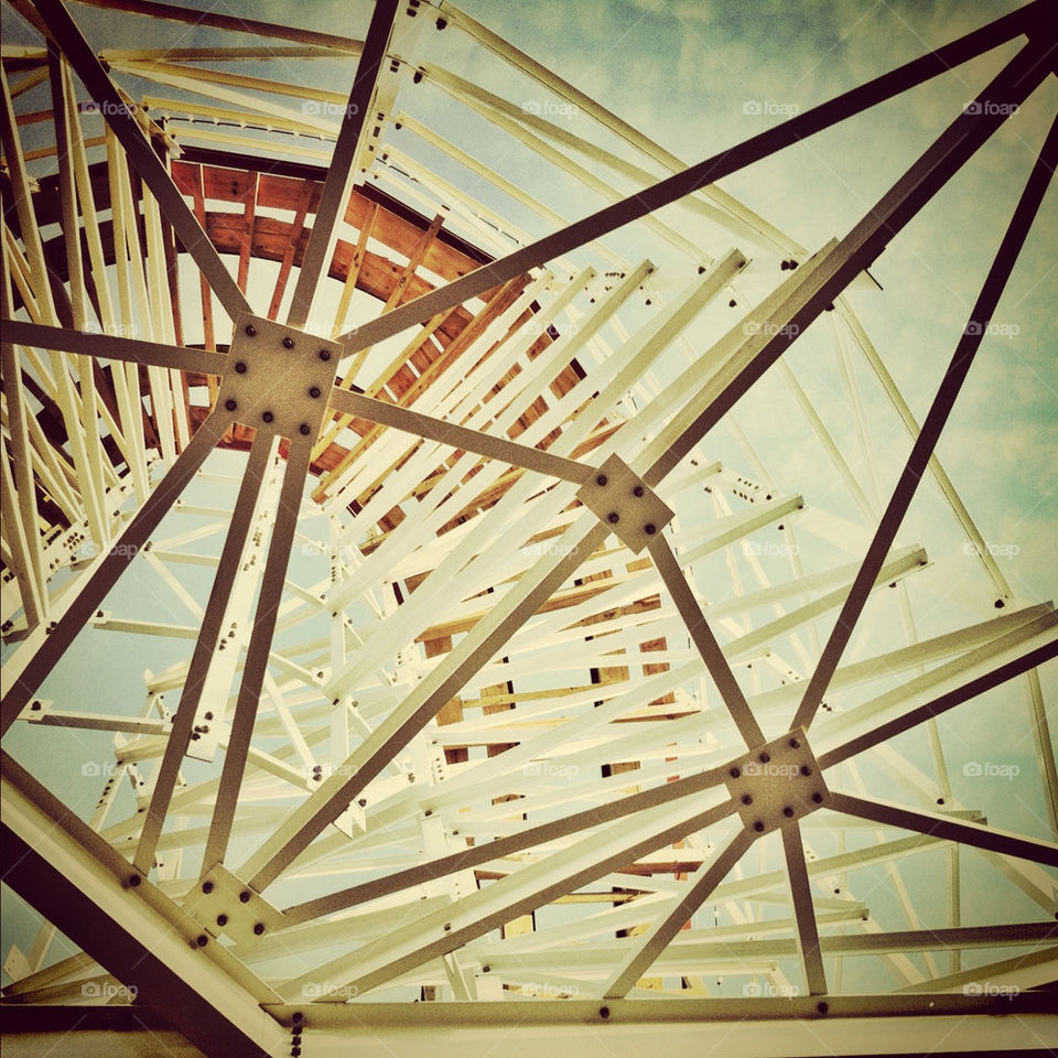 construction tower rollercoaster detail by miamania