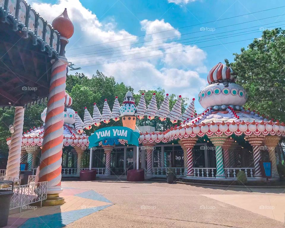 A restaurant in amusement park