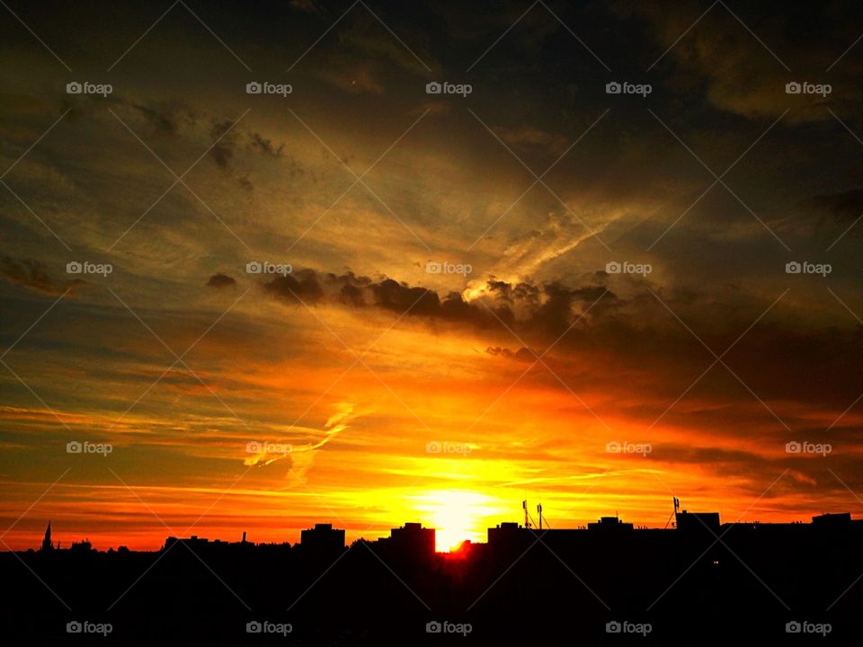 Sunrise over Silesia