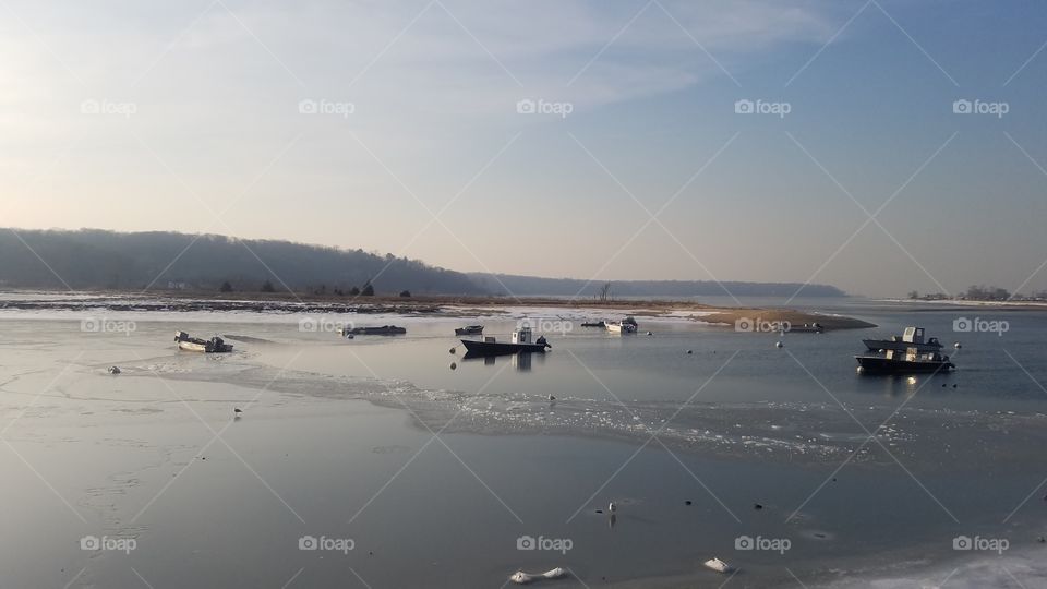 frozen bay