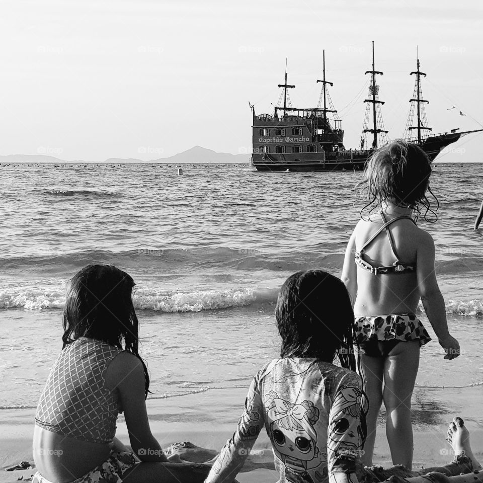 On the beach enjoying the view