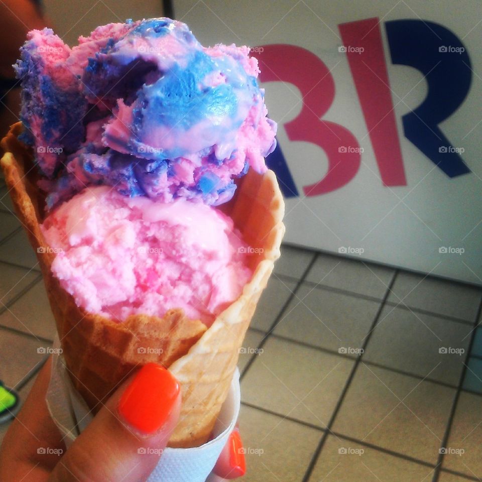 Cotton Candy and Bubble Gum Ice Cream