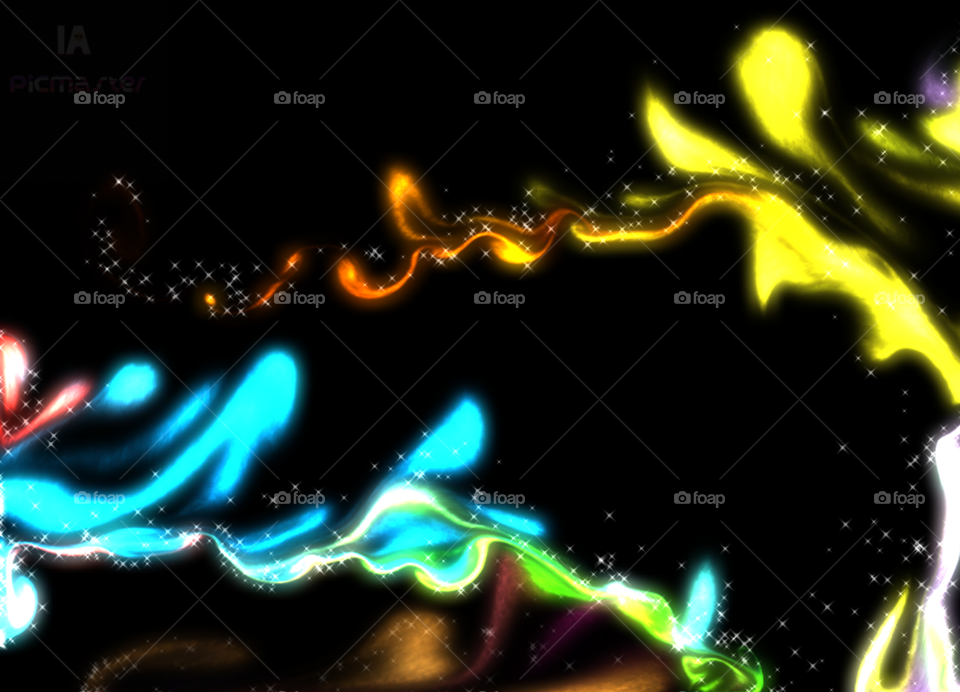 Glowing Fluids and Particles Art