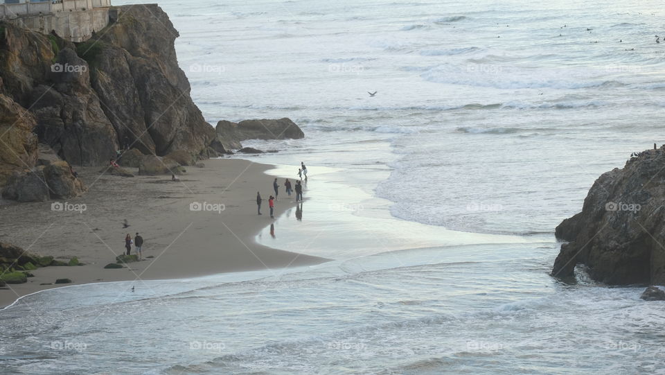 People on the beach