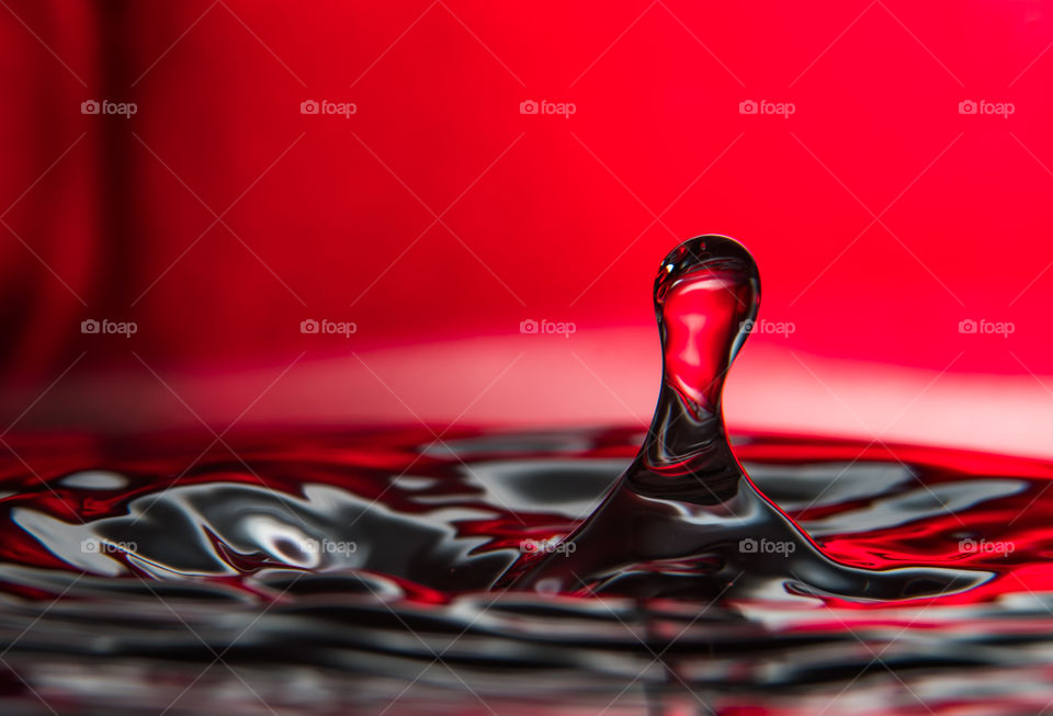Red and Black Water Drop